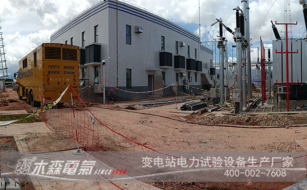 廣東220kV變壓器感應電壓帶局放測量完成
